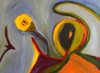 39A-3488-SPRING ALCHEMY-40in.X30in.Acrylic-on-Canvas