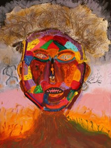 1S-3455-18-36in.X48in.Acrylic, Mixed Media on Canvas