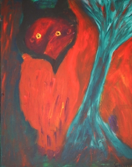 15MM-3747-210-OWL-16in.X20in.-Acrylic-on-Canvas